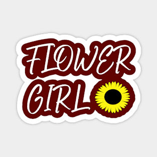 Flower Girl sunflower Magnet