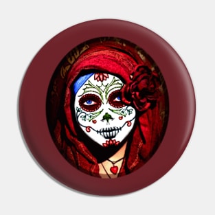 La Calavera Catrina - Madonna Sugar Skull - dia de los Muertos Pin