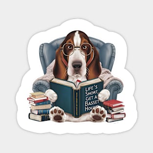 Life's Short, Get a Basset Hound Magnet