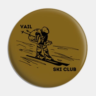 Vail Ski Club - Black - Skiing - Winter Pin