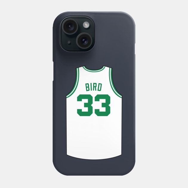 Larry Bird Boston Jersey Qiangy Phone Case by qiangdade