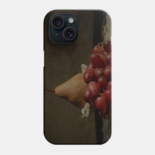 Bosc Pear and Grapes - Old World Stills Series Phone Case