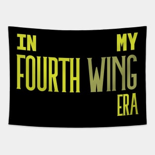 In My Fourth Wing Era Neon Green Tapestry