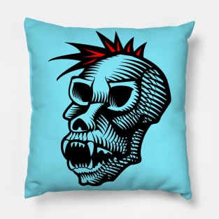 Skull Monkey Design Pillow