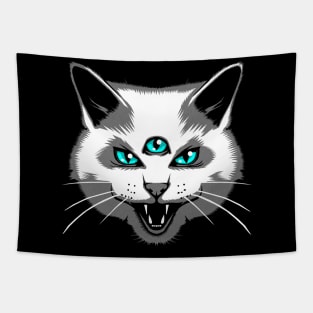 Third Eye Meow Tapestry