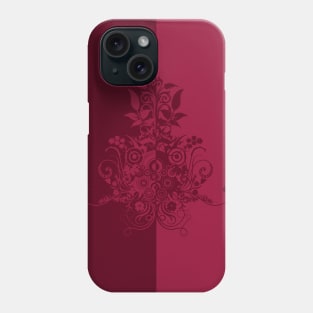 Red dual colors swirls Phone Case