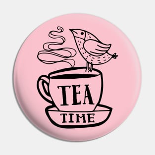 Tea Time Cute Tea Cup Teatime Lover Gift Pin