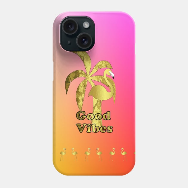 Tropical Summer Flamingo Phone Case by SartorisArt1