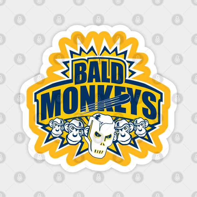 Bald Monkeys Magnet by TBM Christopher