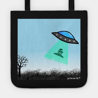 UFO mushroom abduction Tote