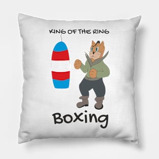 Funny cat boxer Pillow