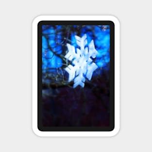 snowflake in blue 2 Magnet