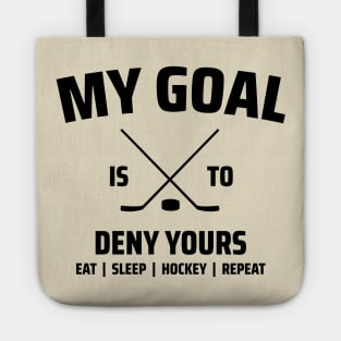 funny hockey Tote