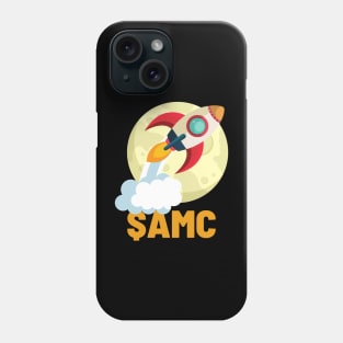 $AMC Rocket Stock To The Moon Trading T-Shirt Phone Case