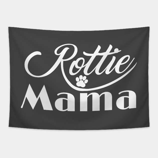 Rottie Mama Shirt Rottweiler Parent's Day Gift from Daughter Tapestry by marylaax