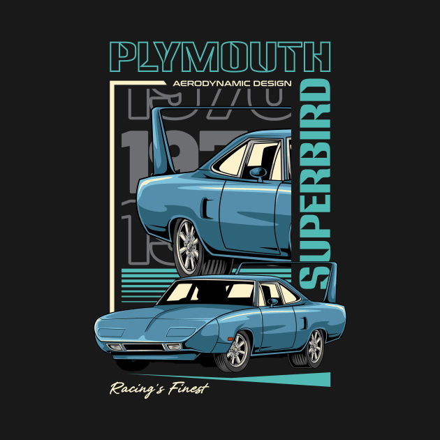 Plymouth Superbird Classic Car by milatees