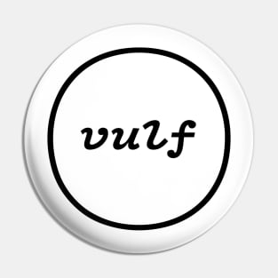 Simple Vulf Vulfpeck Minimalist Design Pin