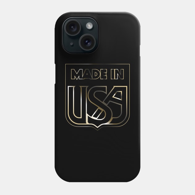 MADE IN USA - F X R - Gold pinstripe Phone Case by the_vtwins