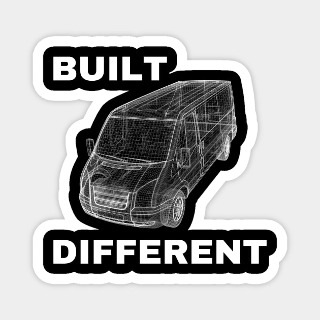 Built Different Magnet by Van Life Garb