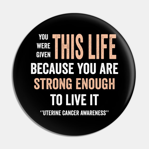 uterine cancer awareness - peach ribbon awareness - gynecological cancer awareness Pin by Merchpasha1