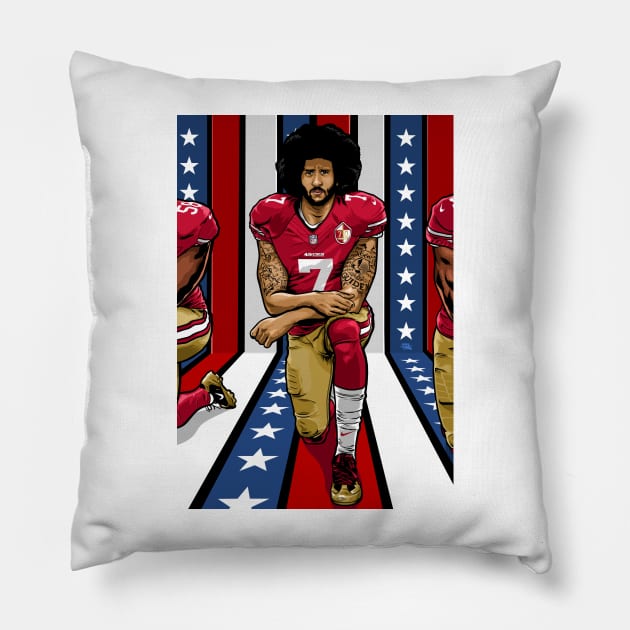 COLIN X &quot;WELCOME TO THE REVOLUTION&quot; Pillow by MIAMIKAOS