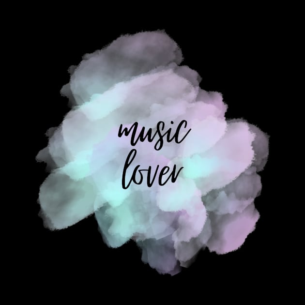 Music Lover Watercolor background Design by mook design