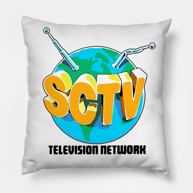 SCTV Television Network Pillow by Pop Fan Shop