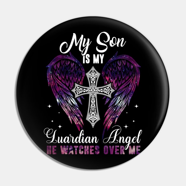 Son Is Guardian Angel He Watches Over Me Pin by Buleskulls 