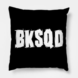 BKSQD Grunge White Pillow