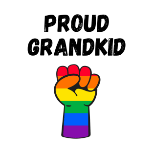 Proud Grandkid Rainbow Pride T Shirt Design T-Shirt