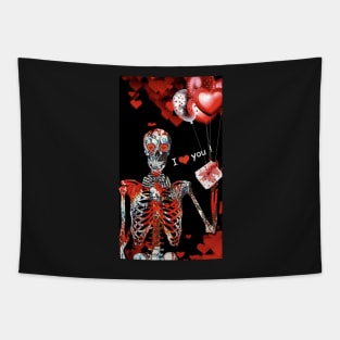 “Skeleton Heart Throb” Tapestry