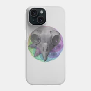 Chromatic Bird Skull Phone Case