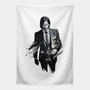 John Wick Minimal Tapestry