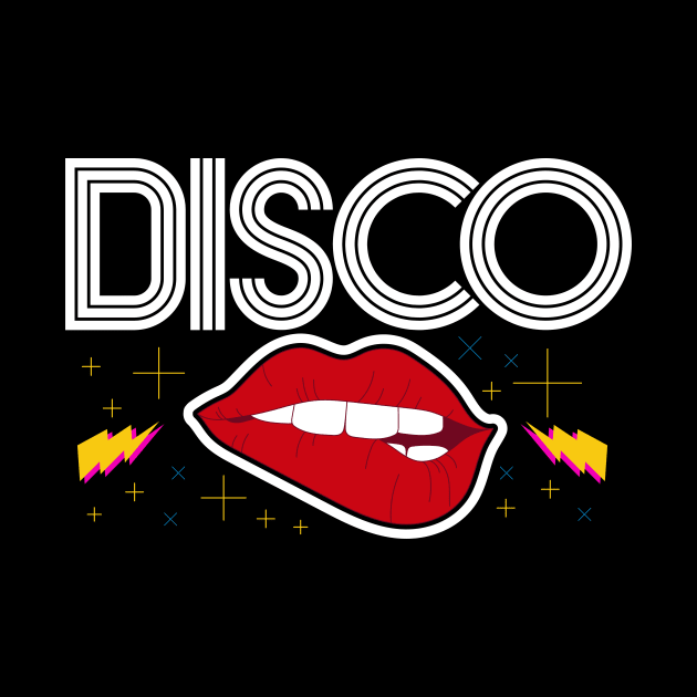 Retro disco and lips by My Happy-Design