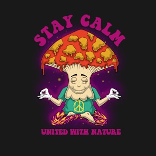 Mushroom character yoga T-Shirt