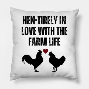 Farm Life Chicken Rooster Pillow