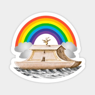 Rainbow Flood Noah's Ark Magnet