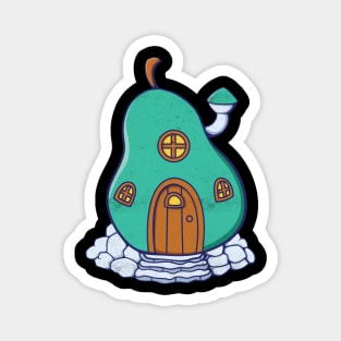 Pear Fairy House Magnet