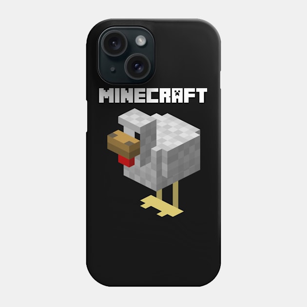 Minecraft chicken Phone Case by Recovery Tee