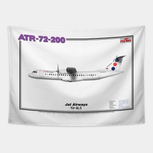 Avions de Transport Régional 72-200 - Jat Airways (Art Print) Tapestry