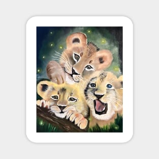 Three little lions Magnet