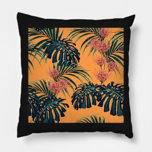 Orange jungle Pillow