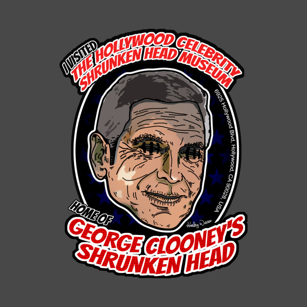The Hollywood Celebrity Shrunken Head Museum - George Clooney - George Clooney - Phone Case
