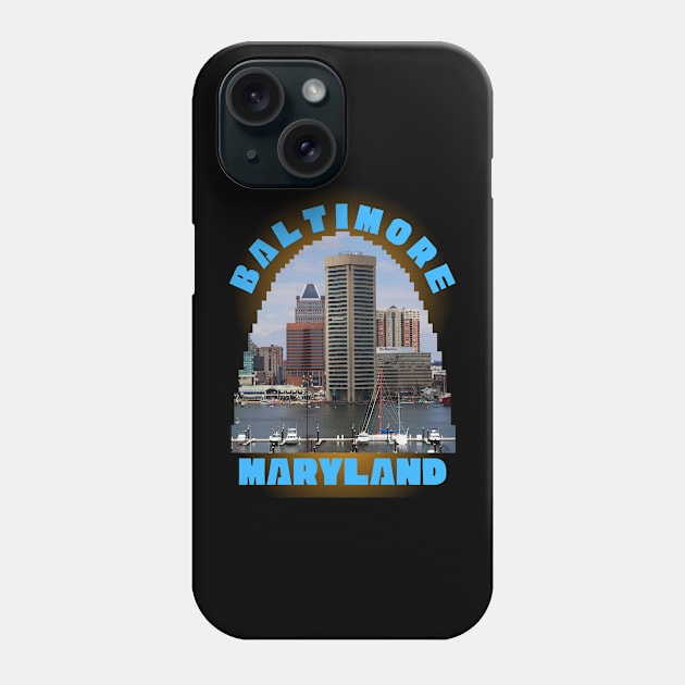 BALTIMORE CITY MARYLAND DESIGN Phone Case by The C.O.B. Store