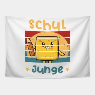 Schuljunge 1. Klasse Smile Schulbeginn T shirt Tapestry