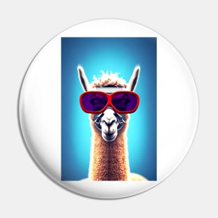 No Drama For This Llama Funny Pin