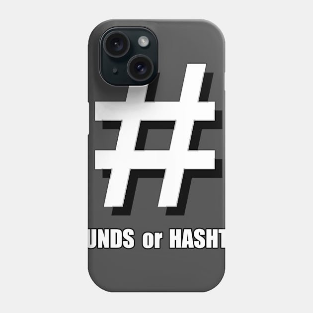 Hashtag or pound Phone Case by Spikeani