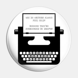 World's Okayest Writer Pin