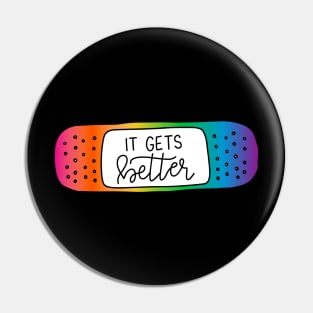 It Gets Better Rainbow Pin