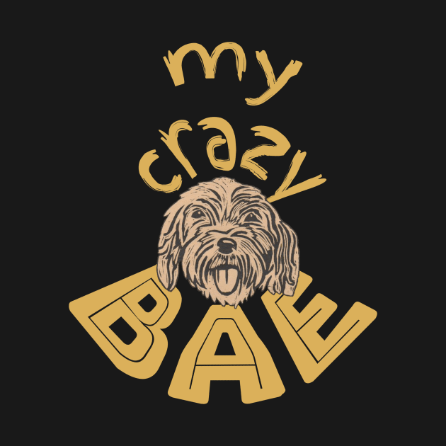 Cockapoo, My Crazy BAE! by krisevansart